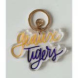 Acrylic Keychain Geaux Tigers