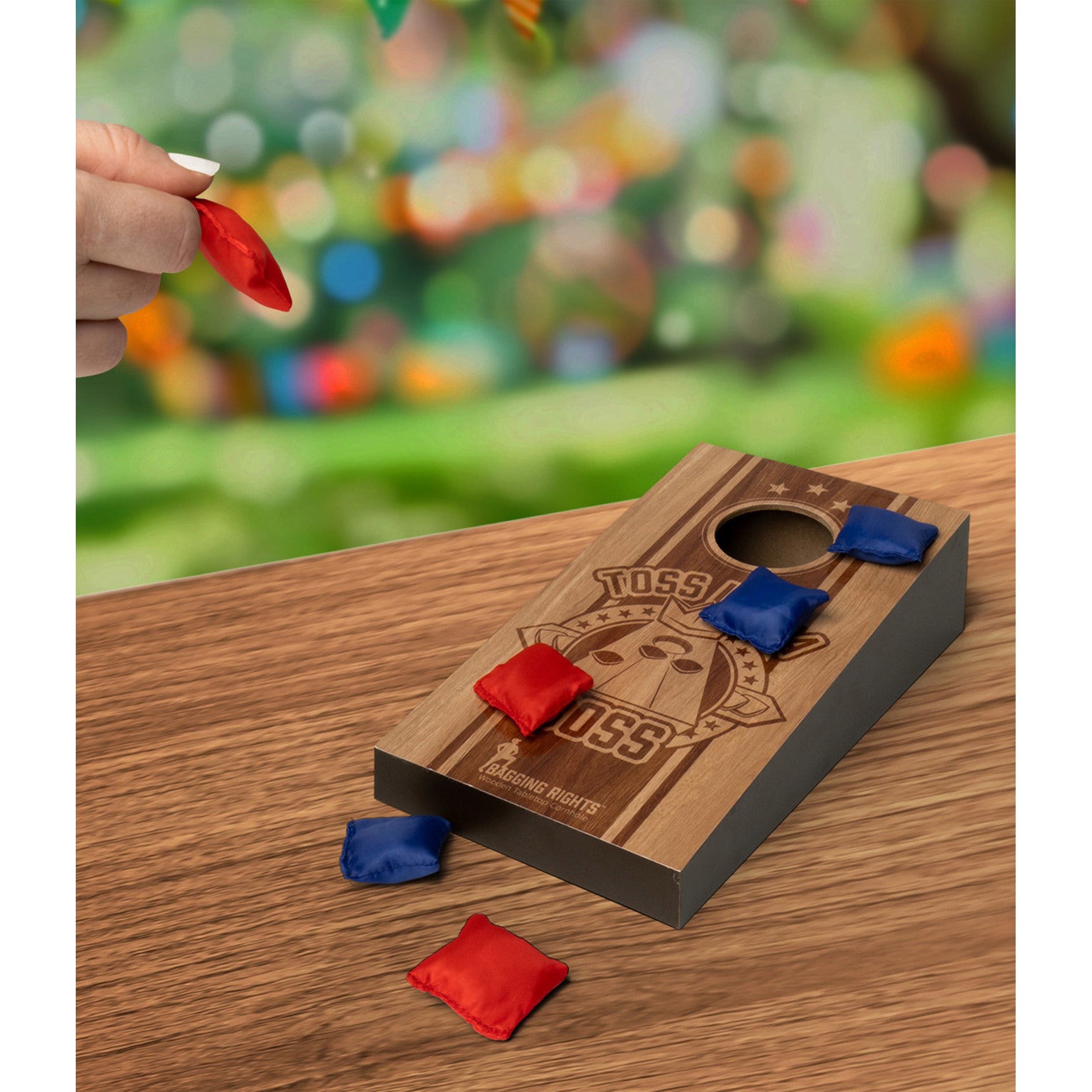 Bagging Rights Wooden Tabletop Cornhole