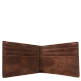 Bi Fold Wallet - Brown Distressed