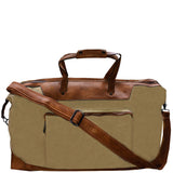 Canvas Weekender - Tan/Brown Distressed