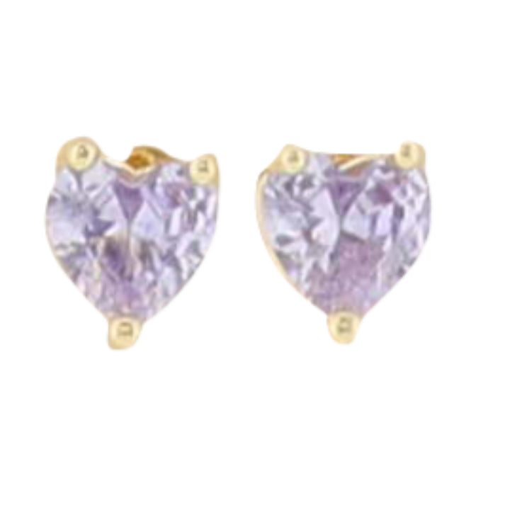Kids 18K Plated Earrings- Birthstone