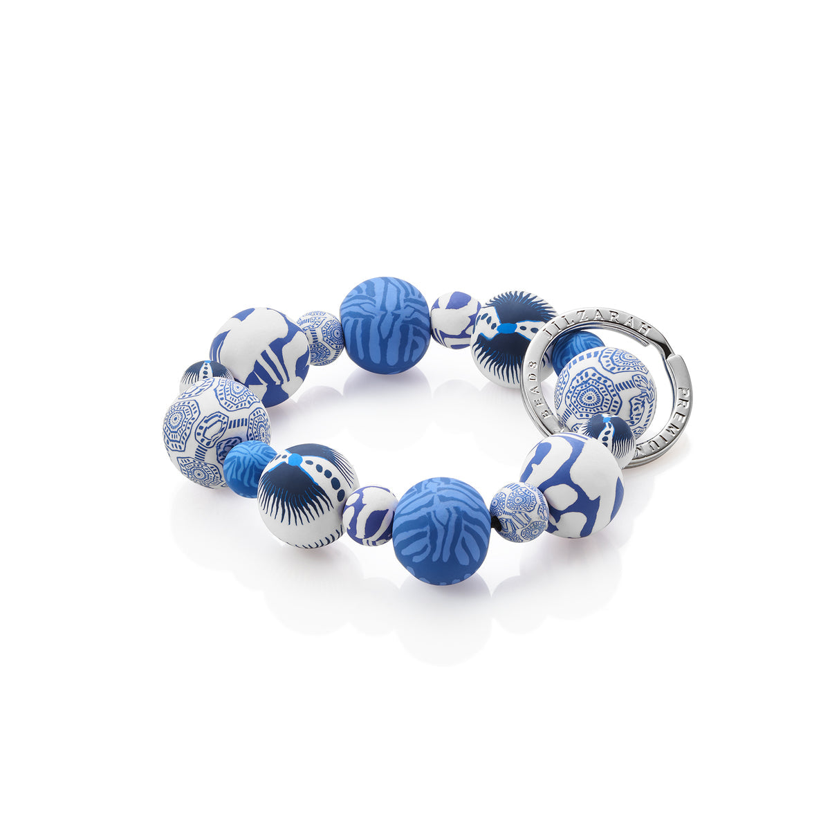 Large Bead Wrist Keychain