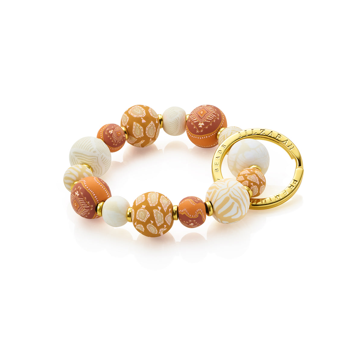 Large Bead Wrist Keychain