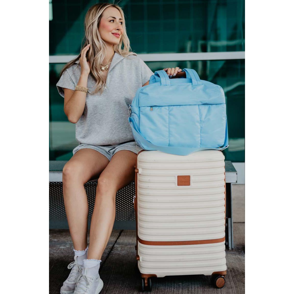 Quilted Duffel Weekender Bag