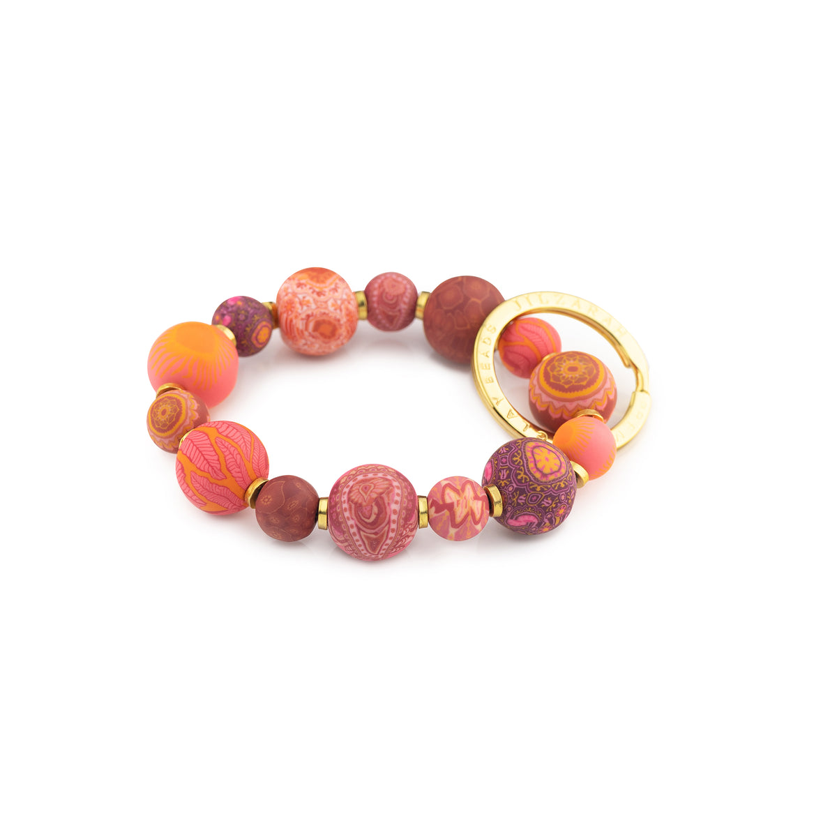 Small Bead Wrist Keychain