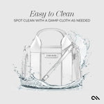 Stadium Tote - Silver Chrome + Clear