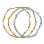 18K Plated Bracelets- Birthstone Set of 3