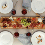 41x7.75x0.5 Plank Edge Grain Teak Cutting Board 904