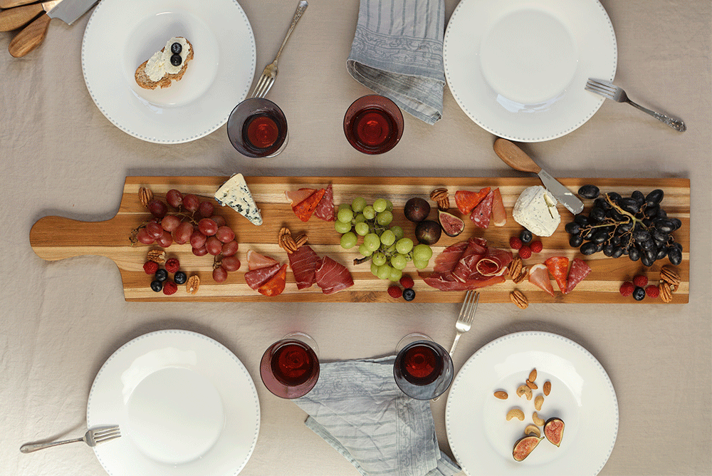 41x7.75x0.5 Plank Edge Grain Teak Cutting Board 904