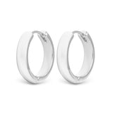 **Stacy Small Hoop Silver Earrings - 50535