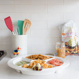 Melamine Divided Dish - Pinstripes