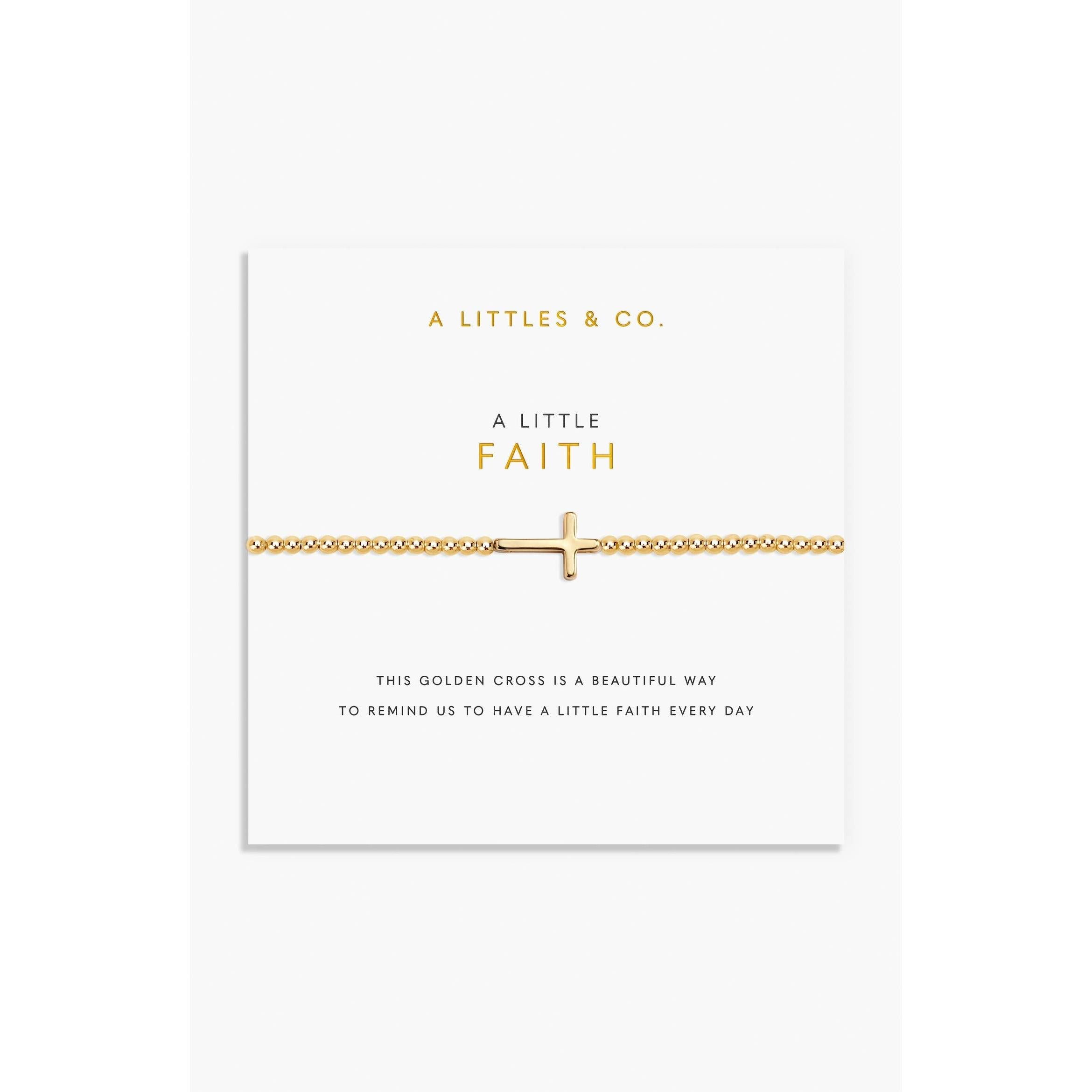 A Little | 'Faith' Bracelet Gold