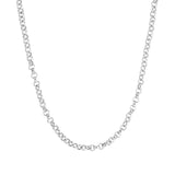 Add Charm Cable Chain Necklace - Silver