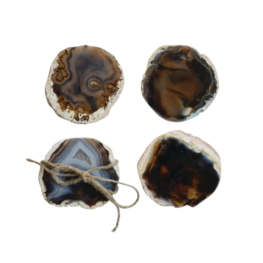 Agate Coasters Set of 4