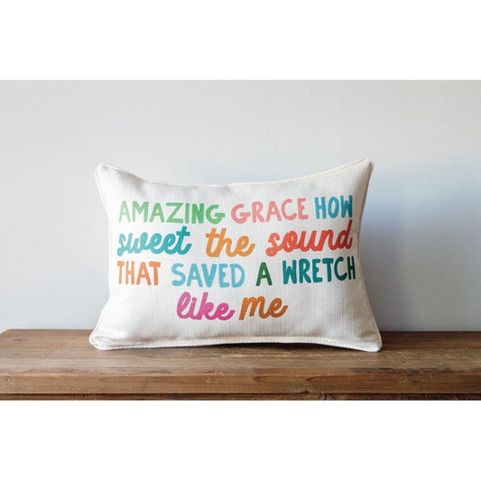 Amazing Grace How Sweet Wretch Pillow