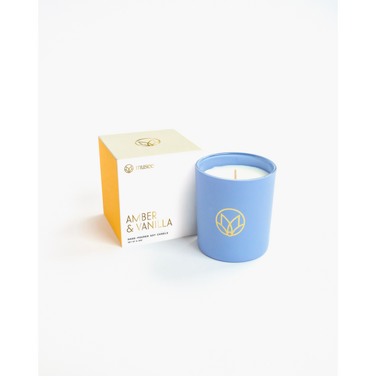 Amber & Vanilla Soy Candle