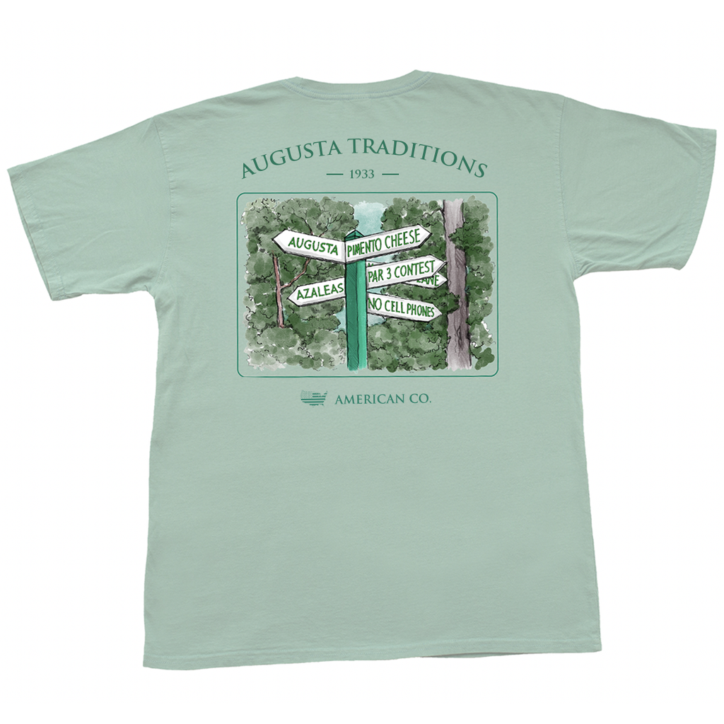 American Co Augusta Traditions SS Tee - Aquafoam