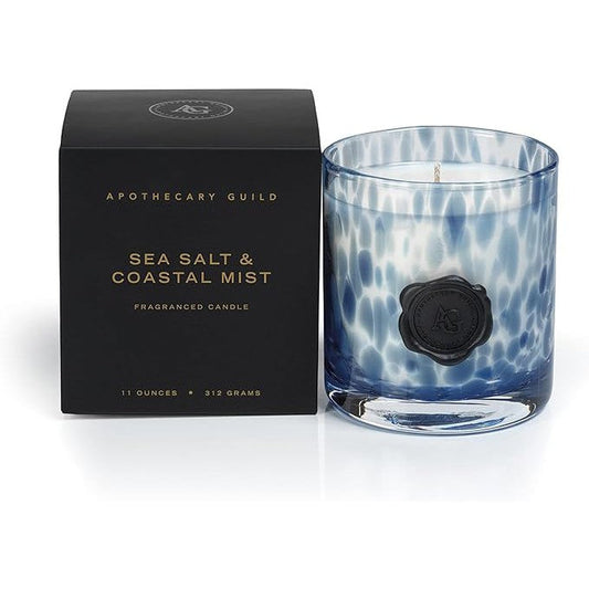 Apothecary Guild Glass Candle Jar Gift Box - Sea Salt & Coastal Mist