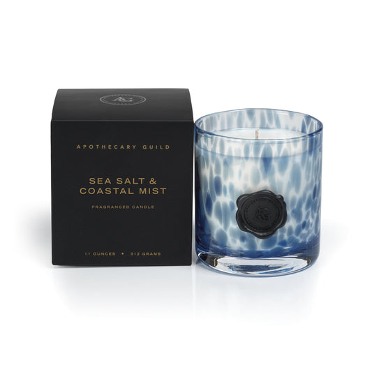 Apothecary Mini Glass Candle Jar - Sea Salt & Coastal Mist