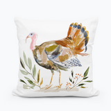 Autumn Heritage Turkey Square Pillow - 18x18