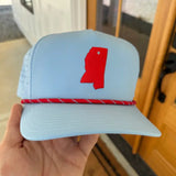 Baby Blue State of MS Hat