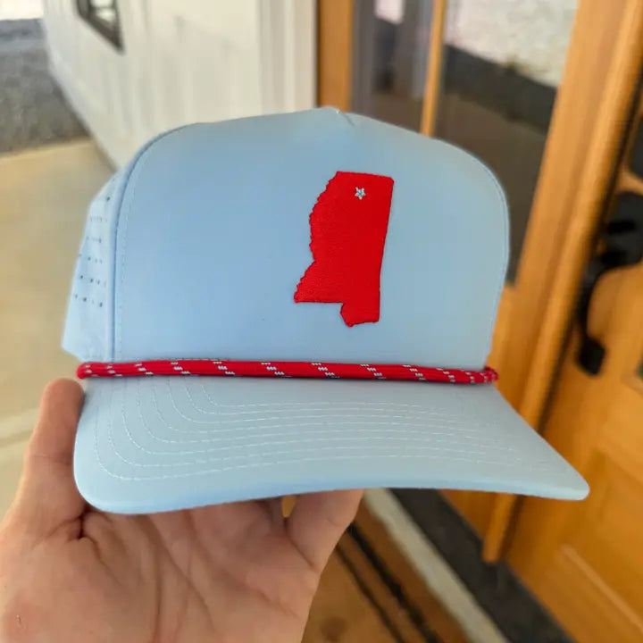 Baby Blue State of MS Hat