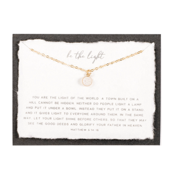 Be The Light Necklace 14kt Gold