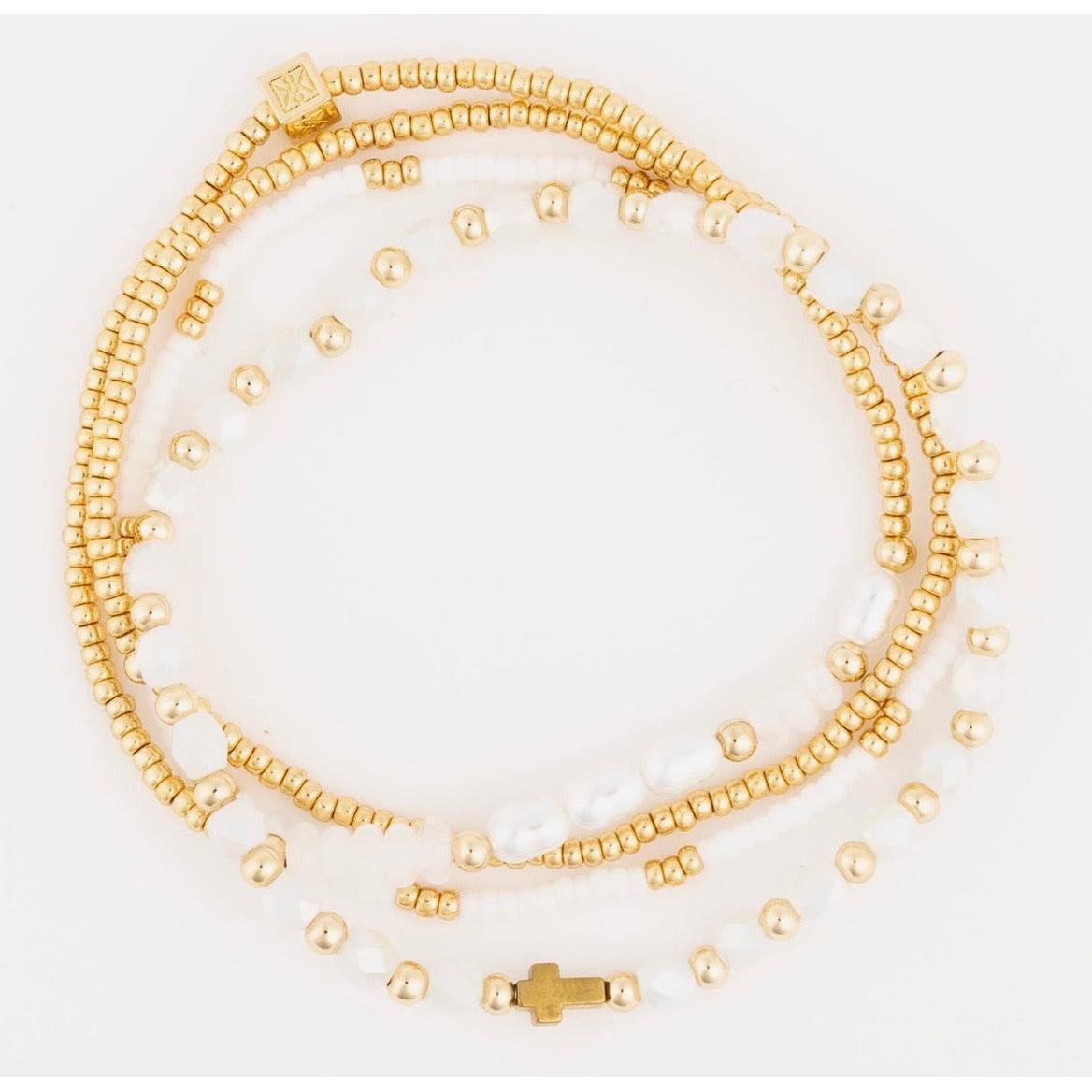 Beautifully Beaded Bracelet Stack