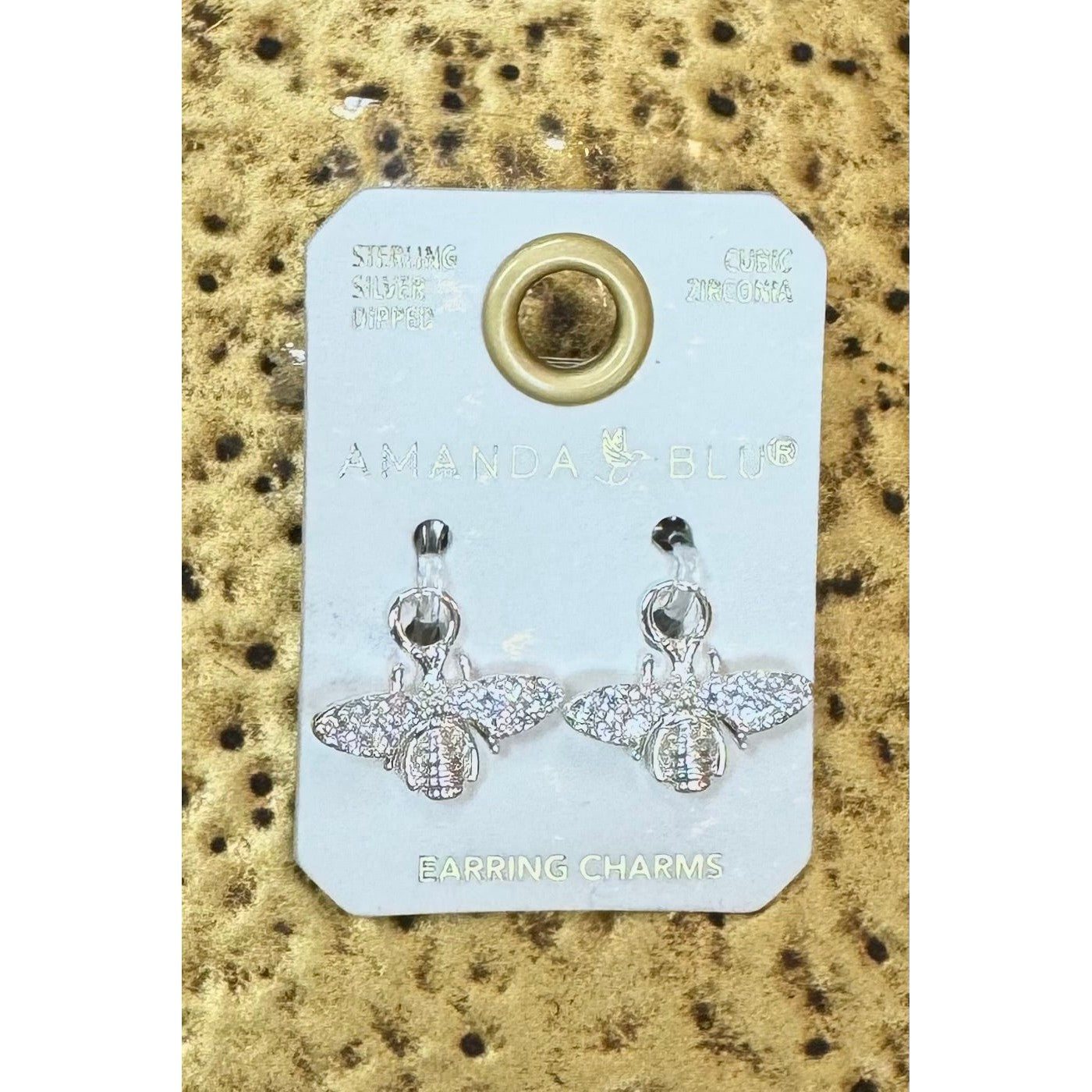 Bee Earring Charm - Silver