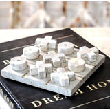 Beige Marble Tic Tac Toe
