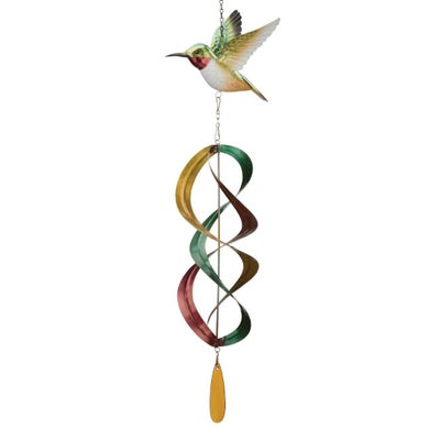 Bird Hanging Wind Spinner Hummingbird