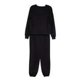 Black Scuba Pants Set