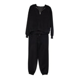 Black Scuba Pants Set