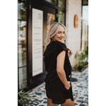 Black Scuba Shorts Set