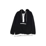Black Sherpa Fleece Pullover