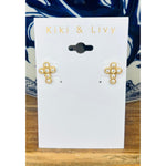Bling Cross Studs