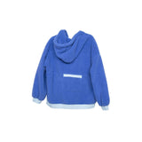 Blue Two-Toned Sherpa Fleece Pullover