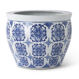 Blue & White Chinoiserie Pot 11.75"