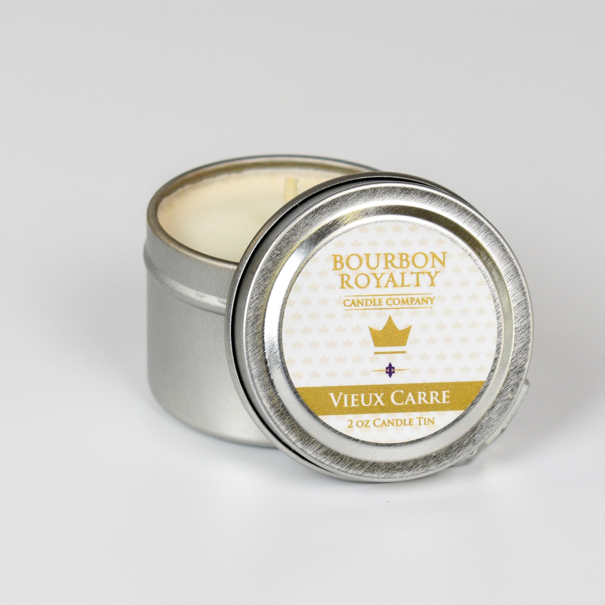 Bourbon Royalty Back Porch Travel Tin Candle - 2oz