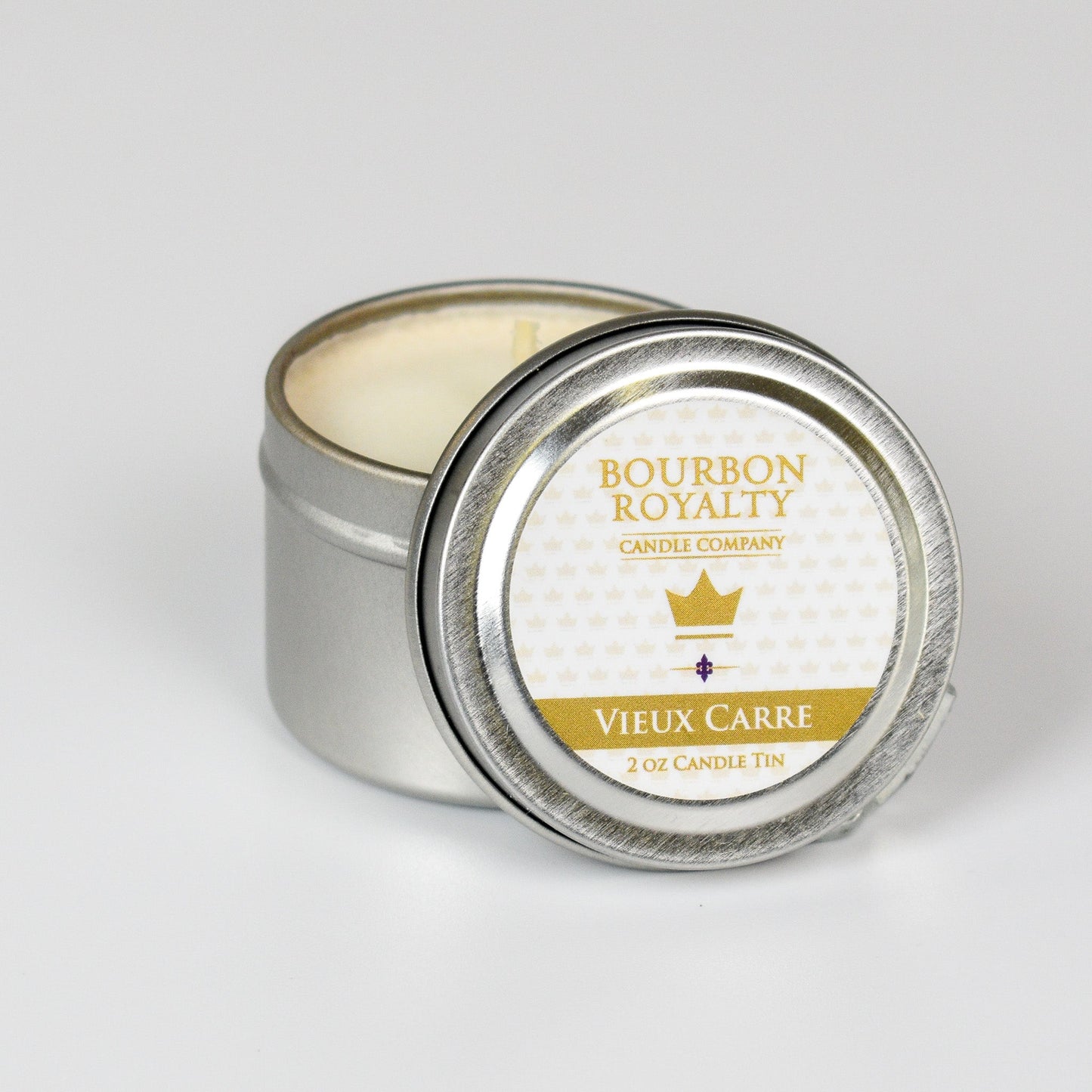 Bourbon Royalty Back Porch Travel Tin Candle - 2oz