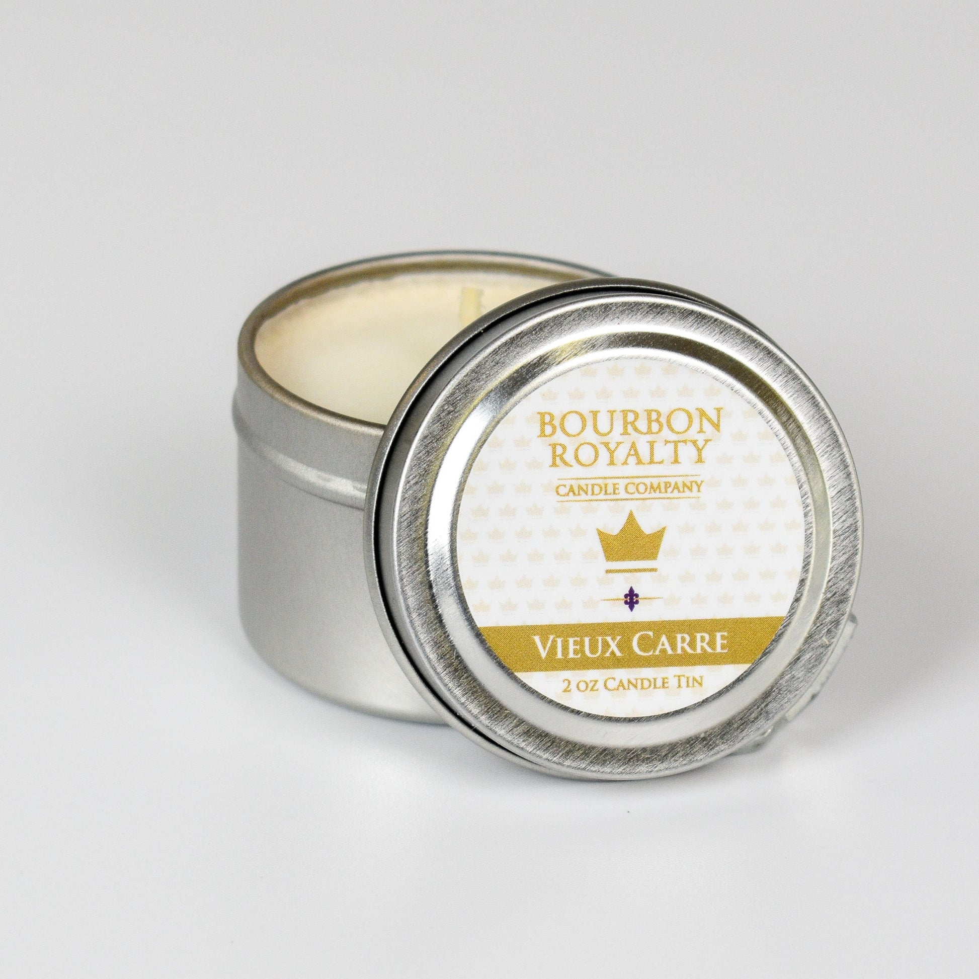 Bourbon Royalty Back Porch Travel Tin Candle - 2oz