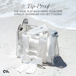 Bow Tote with Phone Pouch - Ivory Pearl