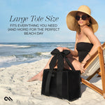Bow Tote with Phone Pouch - Midnight Black