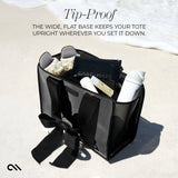 Bow Tote with Phone Pouch - Midnight Black