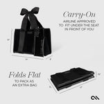 Bow Tote with Phone Pouch - Midnight Black
