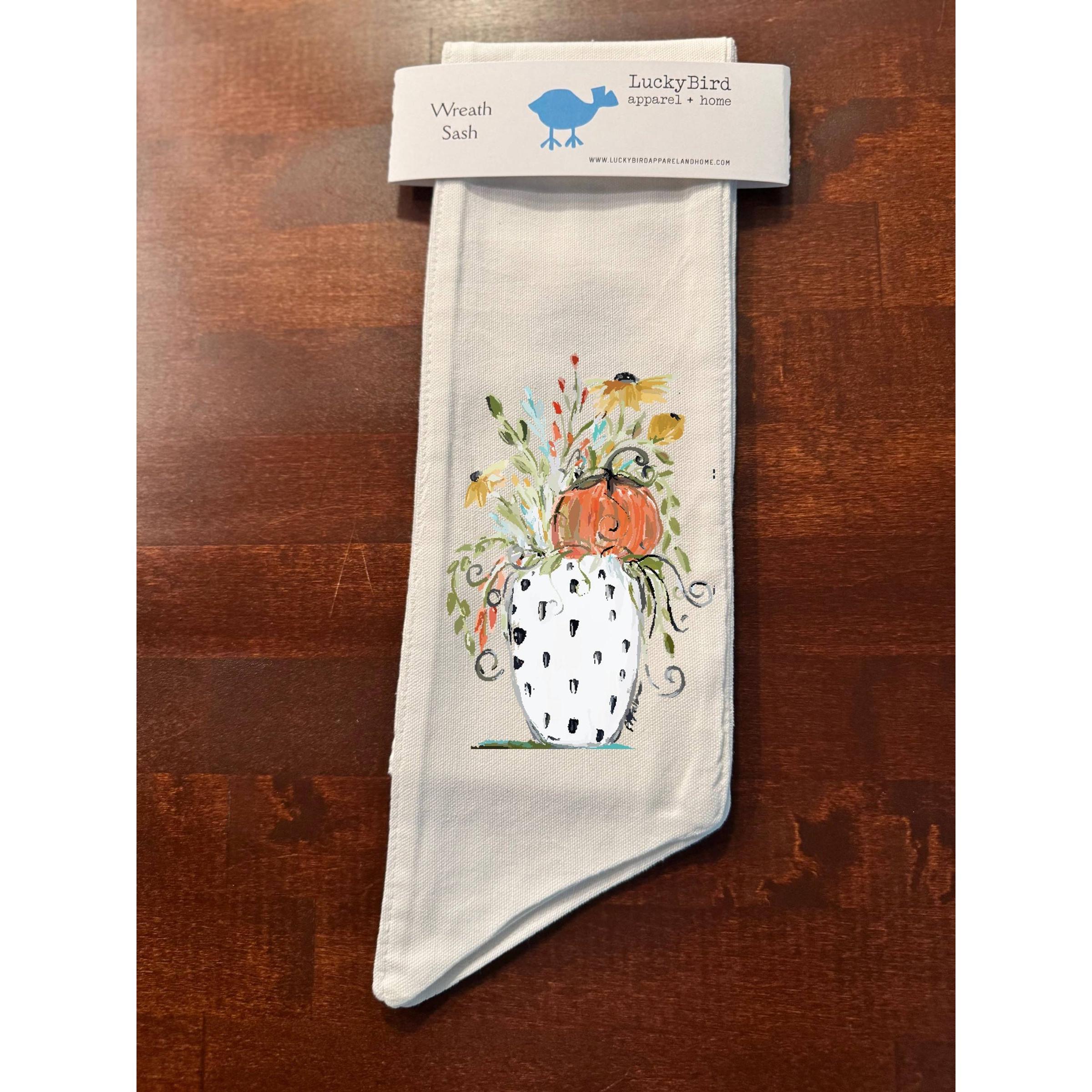 Bridgett Pumpkin & Petals Wreath Sash