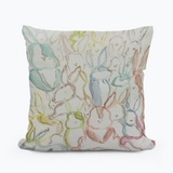 Bridgett Watercolor Bunnies Pillow