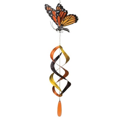 Butterfly Hanging Wind Spinner Monarch
