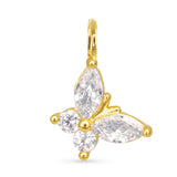 Butterfly Necklace Charm - Gold