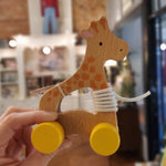 Butterscotch Giraffe Wooden Pull Toy